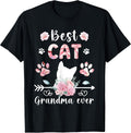 Best Cat Grandma Ever Cat Grandmother Cat Lover Grandma Cat T-Shirt