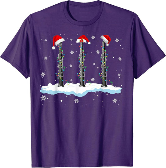 Funny Christmas Santa Oboe Music Lover Gifts