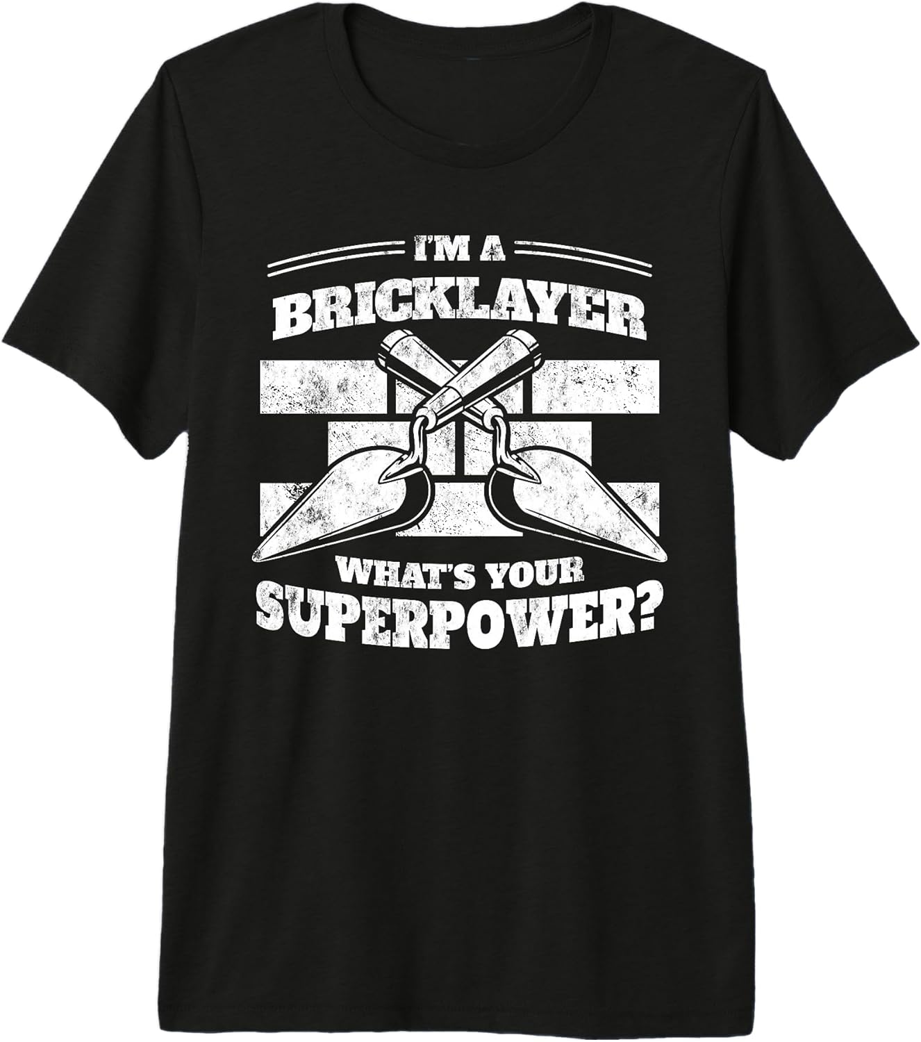 Bricks and Shovel Construction Funny Worker Premium Tri-blend T-Shirt