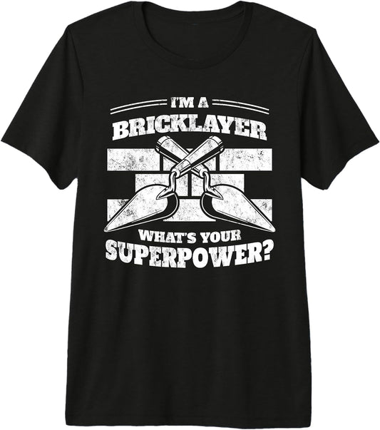 Bricks and Shovel Construction Funny Worker Premium Tri-blend T-Shirt