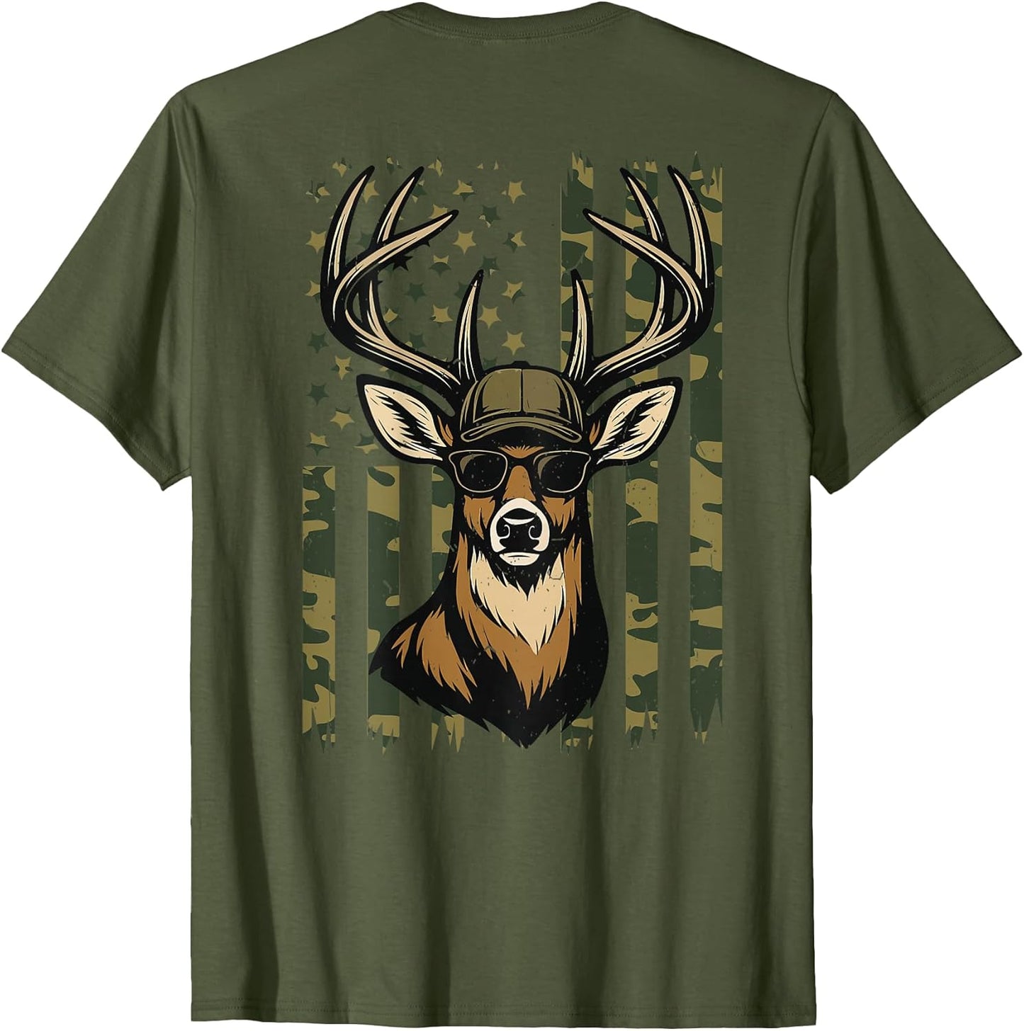 Camouflage Deer Hunting American Flag Camo Hunter