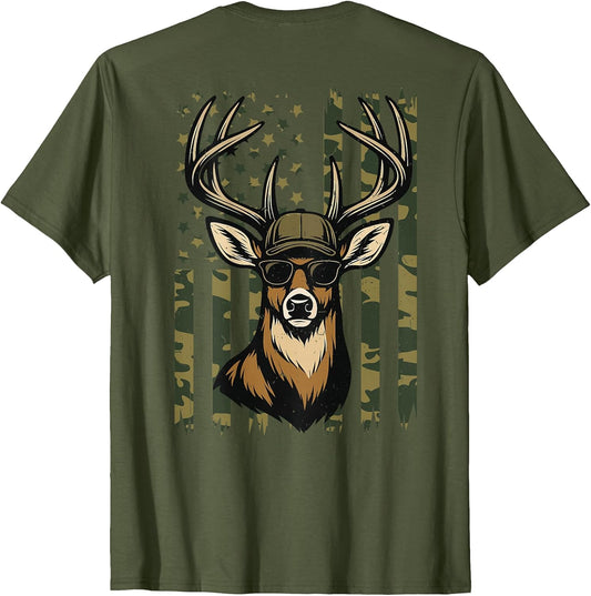 Camouflage Deer Hunting American Flag Camo Hunter