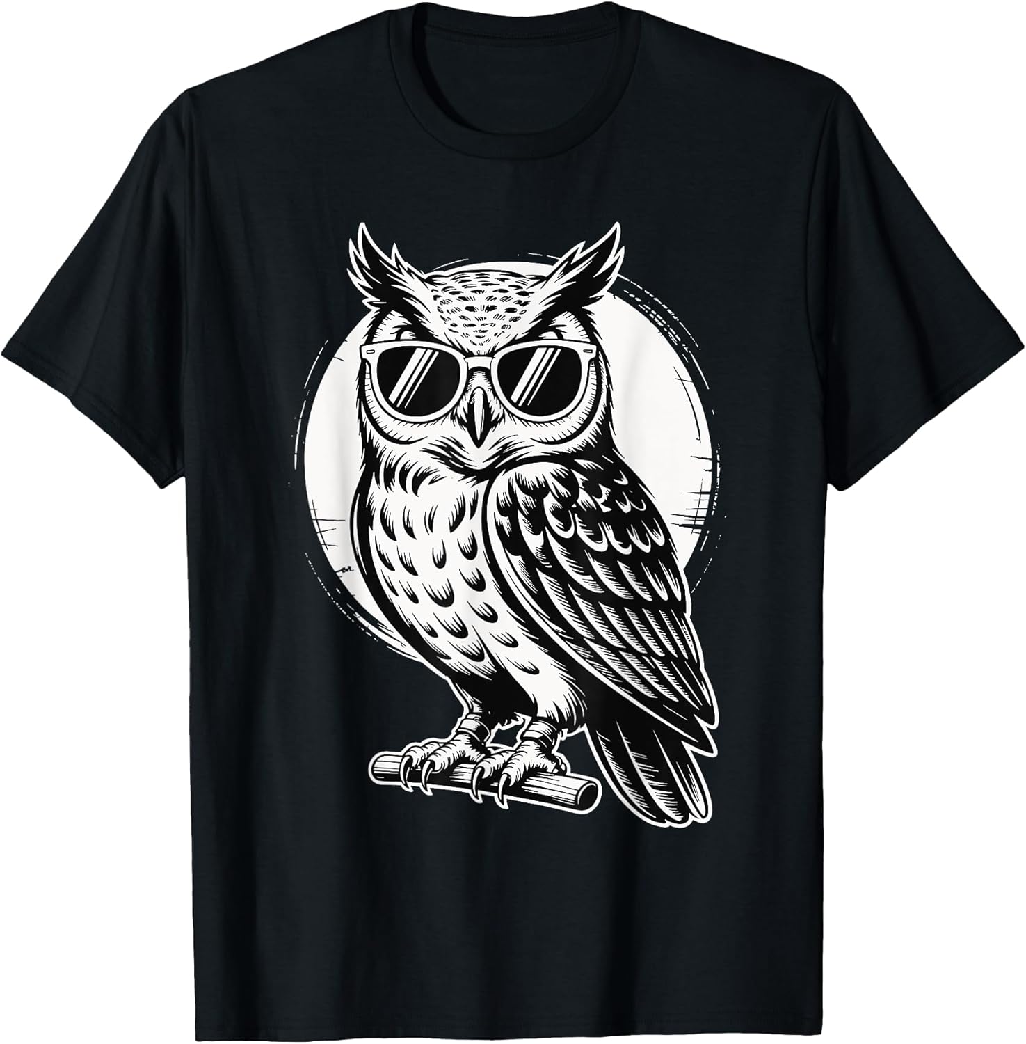 Cool Owl Art Monochrome Hipster Street Style