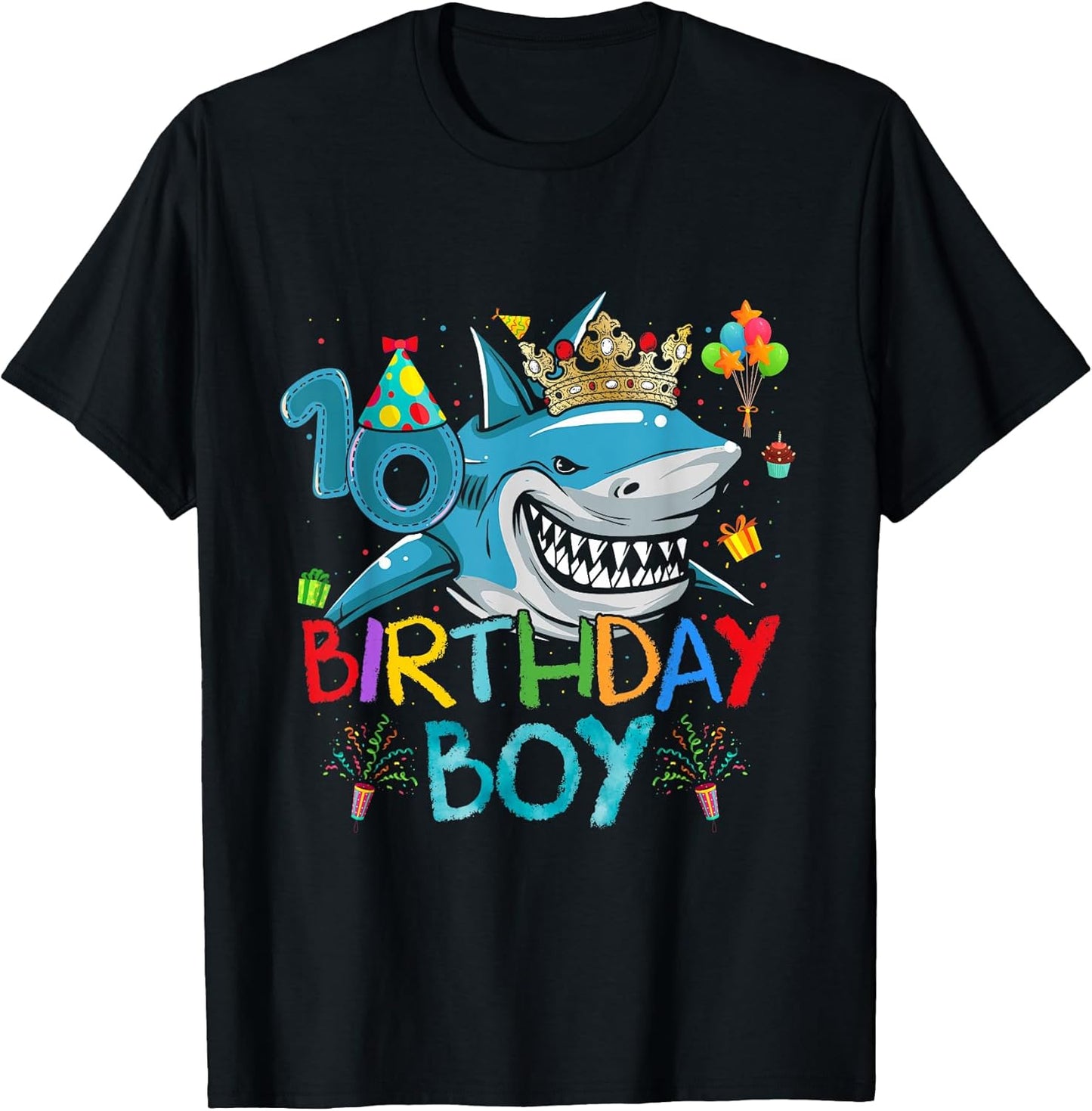 10th Birthday Shark Ocean Theme 10 Years Old Boy