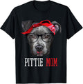 Pittie Mom Pitbull Dog Lovers T-Shirt Women T-Shirt