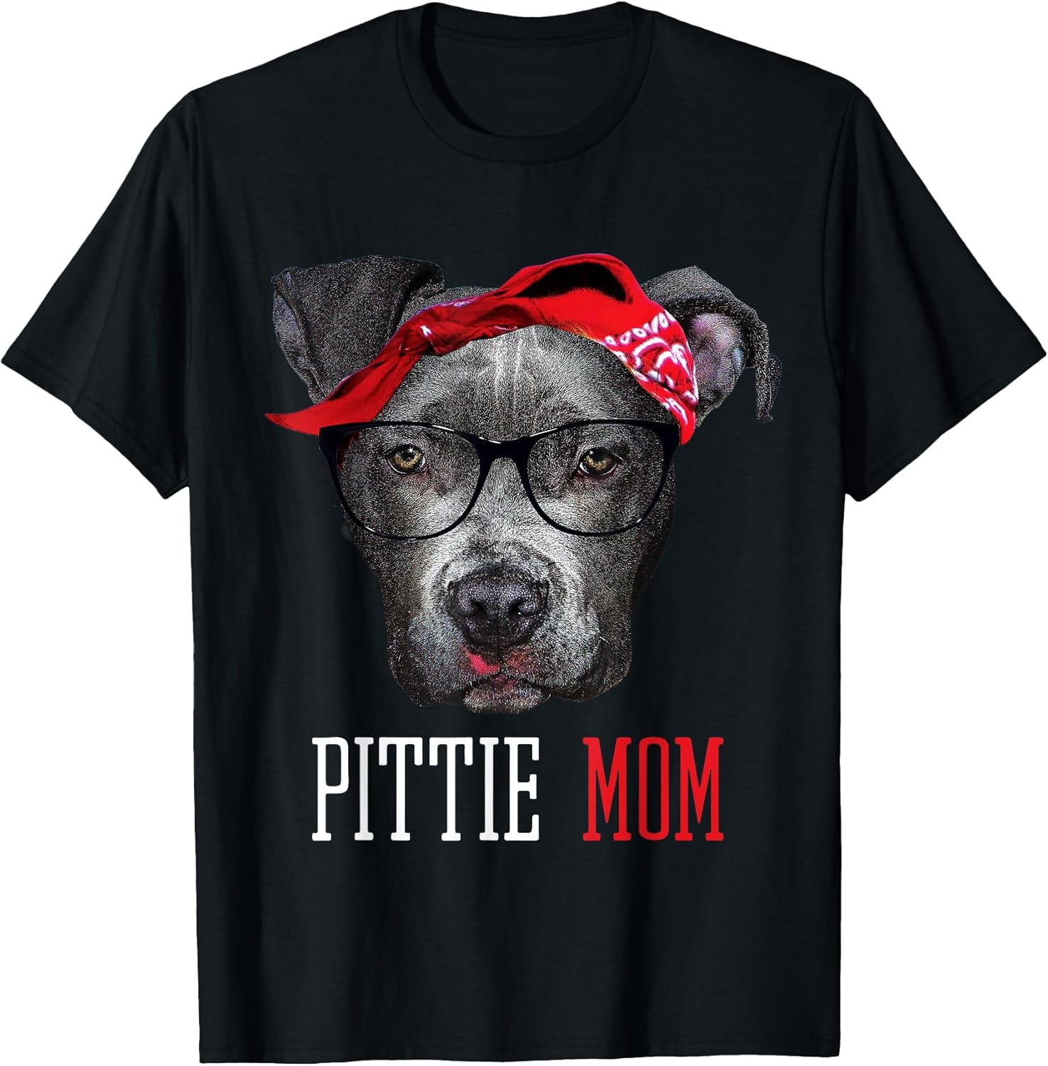 Pittie Mom Pitbull Dog Lovers T-Shirt Women T-Shirt