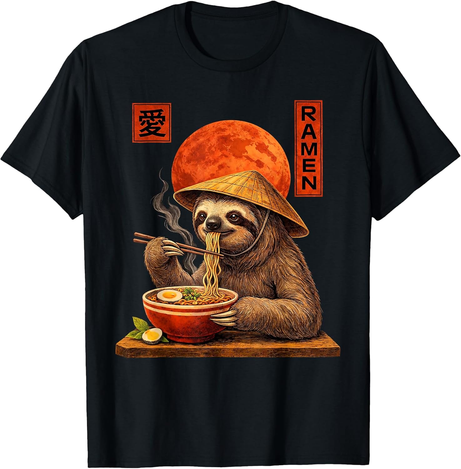 Ramen Sloth Graphic for Men Women Kids