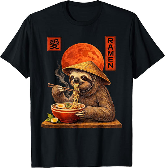 Ramen Sloth Graphic for Men Women Kids