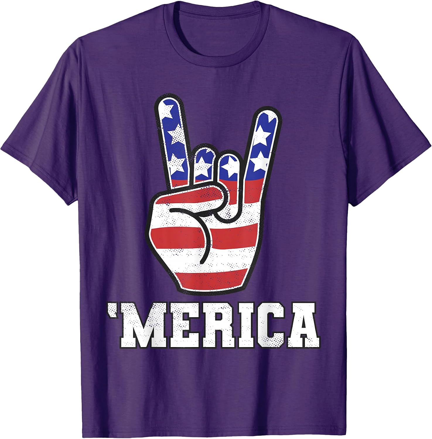 Rock n Roll Shirt Men Women Merica Patriotic Concert Band T-Shirt