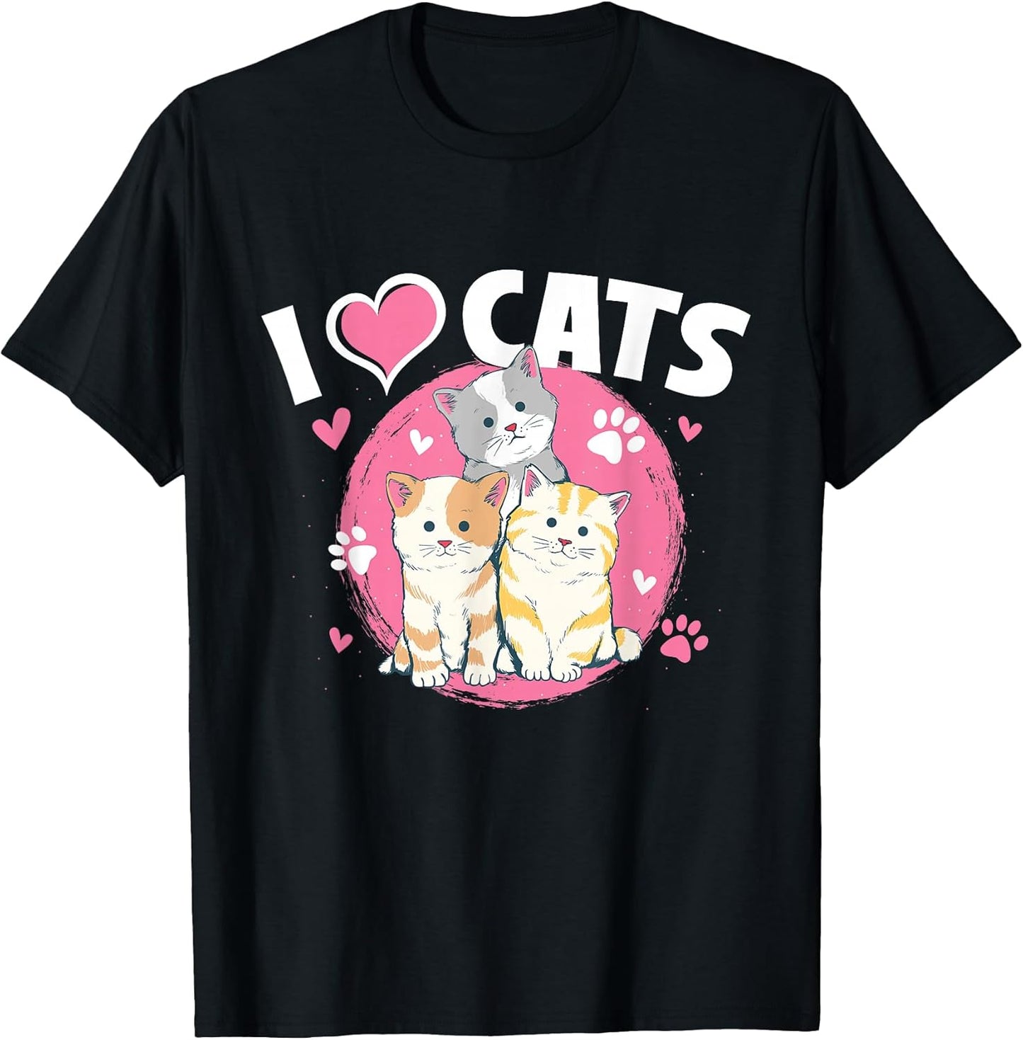 I Love Cats - Feline Animal Lover Pet Owner Veterinarian T-Shirt