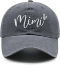 Mimi Hat for Women, Adjustable Embroidered Baseball Cap for Grandma