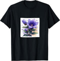 Campanula Flowers With Hearts Around Merch