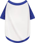 Stylish White Color Block Dog Shirt: Premium Polyester, Comfortable, Breathable, and Wrinkle-Resistant. Perfect Apparel for Small, Medium, & Large Dogs, a Must-Have for Pet Lovers S