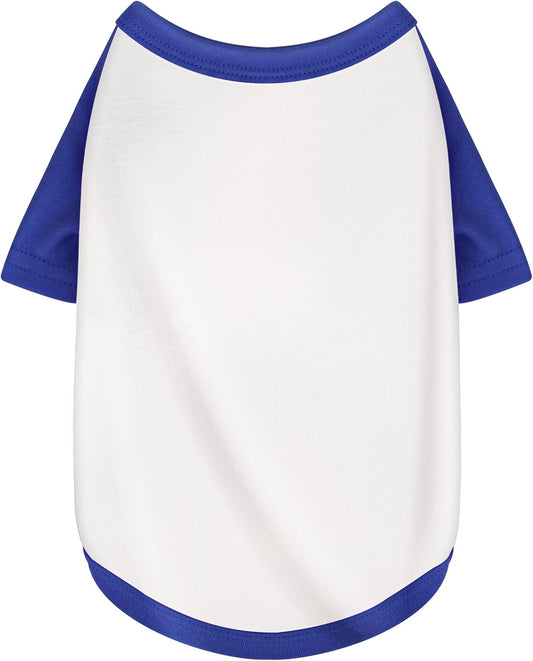 Stylish White Color Block Dog Shirt: Premium Polyester, Comfortable, Breathable, and Wrinkle-Resistant. Perfect Apparel for Small, Medium, & Large Dogs, a Must-Have for Pet Lovers S