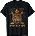 Happy New Year Eve Party Hat Cat Kitty Kitten 2026