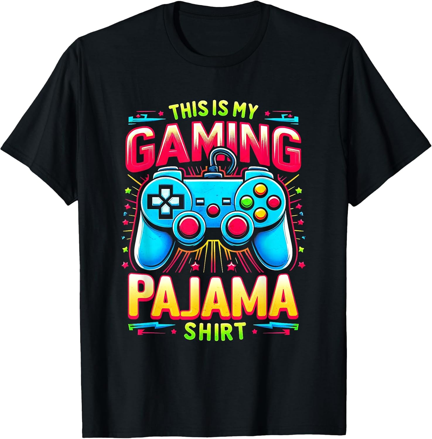 Gaming Pajama Shirt Gamepad Video Game Gamer