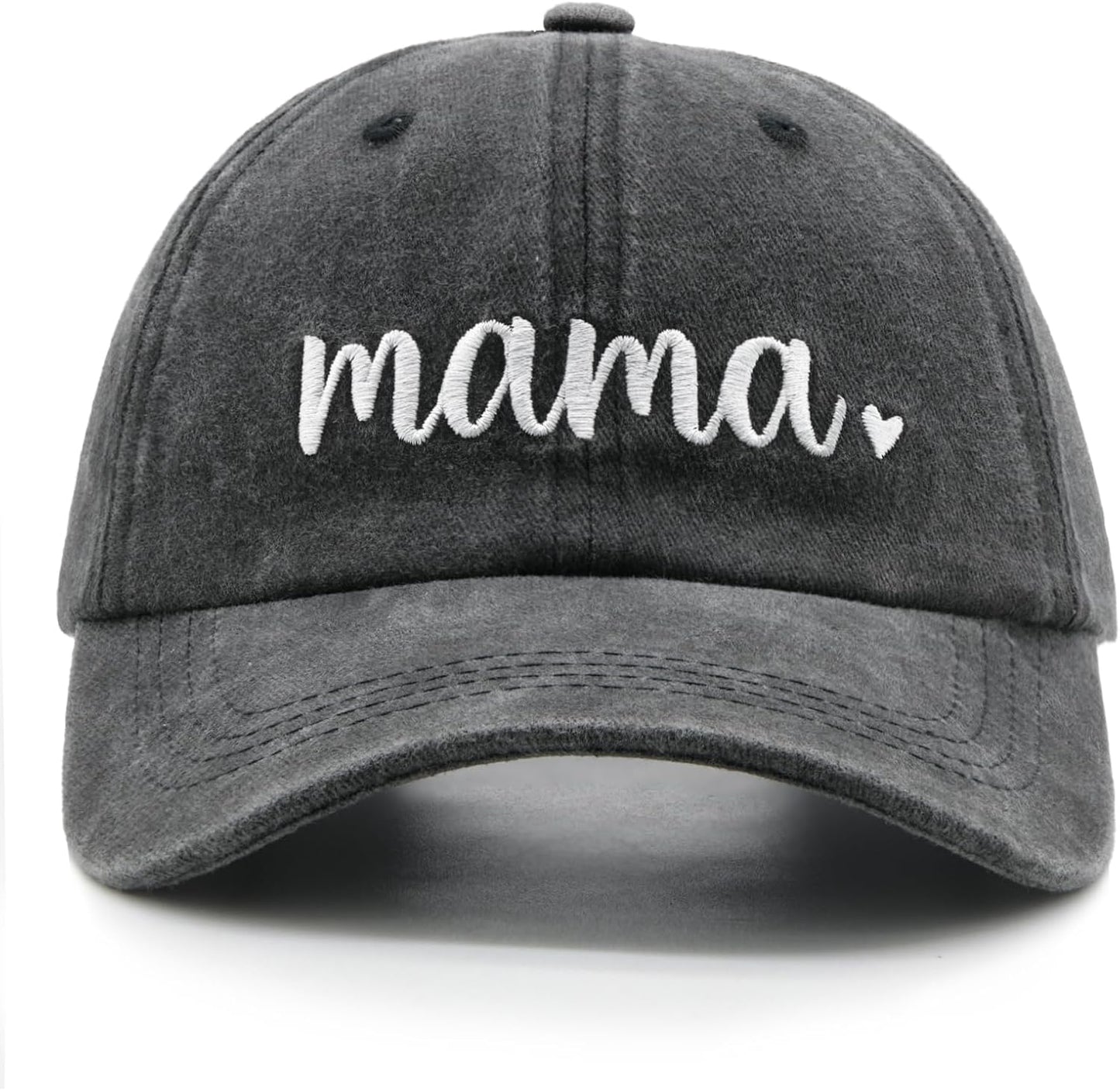Mama Baseball Cap, Vintage Washed Cotton Adjustable Dad Hat, Embroidered New Mom Gifts for Women
