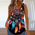 Women's Tank Top Summer Casual Mix-and-Match Ombre All-Over Print