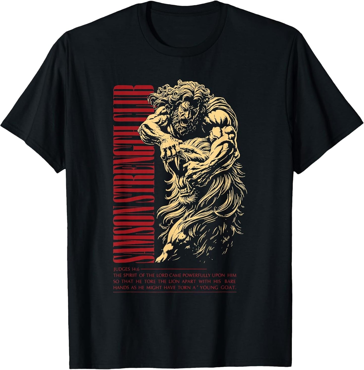 Samson Strength Club Lion Judges 14:6 Merch Co.