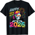 2026 Party Skull New Year Fireworks Celebration