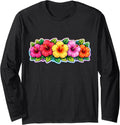 Hawaiian Hibiscus Flower Hawaii Surfer Merch