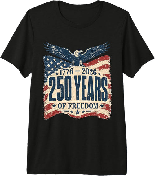250 Years America 1776-2026 Patriotic Apparel
