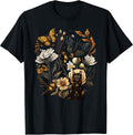 Tortie Cat Owner Flowers Tortie Cat Mom Tortie Cat Dad T-Shirt