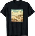 Sandy Beach With Dunes Vintage Landscape Merch