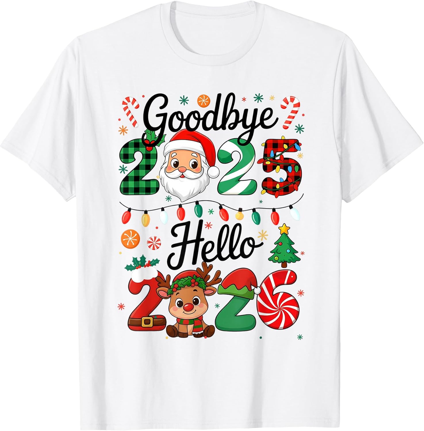 Happy New Year Christmas Pajamas Tees