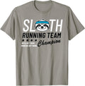 Funny Sloth Running Team Champion Tee Shirt
