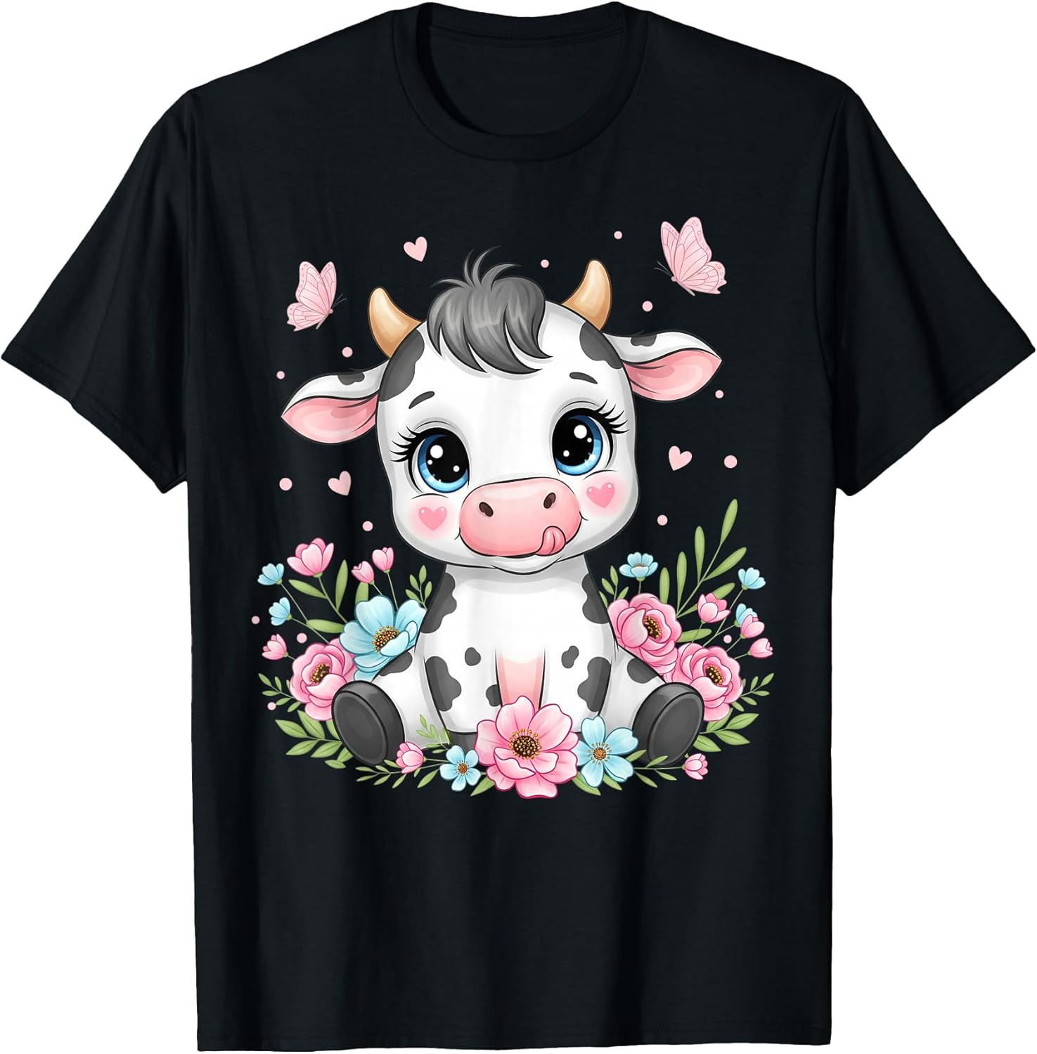 Cute Cow Lover Animals Graphics Women Girls Kids