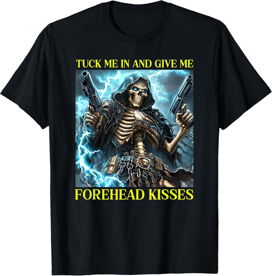 Funny Edgy Hard Skeleton Memes Tee Men Women