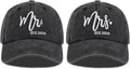 Mr and Mrs Hats for Wedding Gifts, Engagement Anniversary Honeymoon Gifts for Newlyweds Couples Baseball Cap
