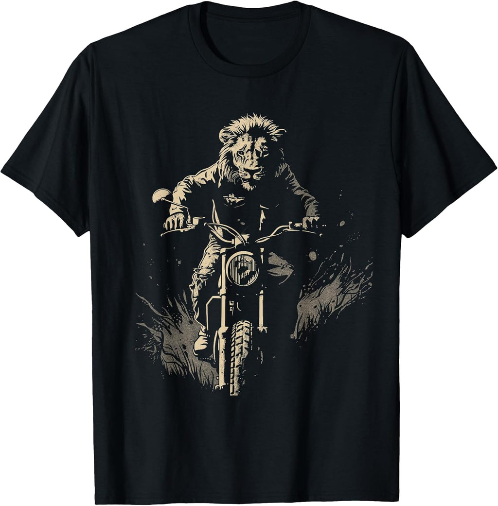 Lion Motorcycle Motor Bike Fathers day