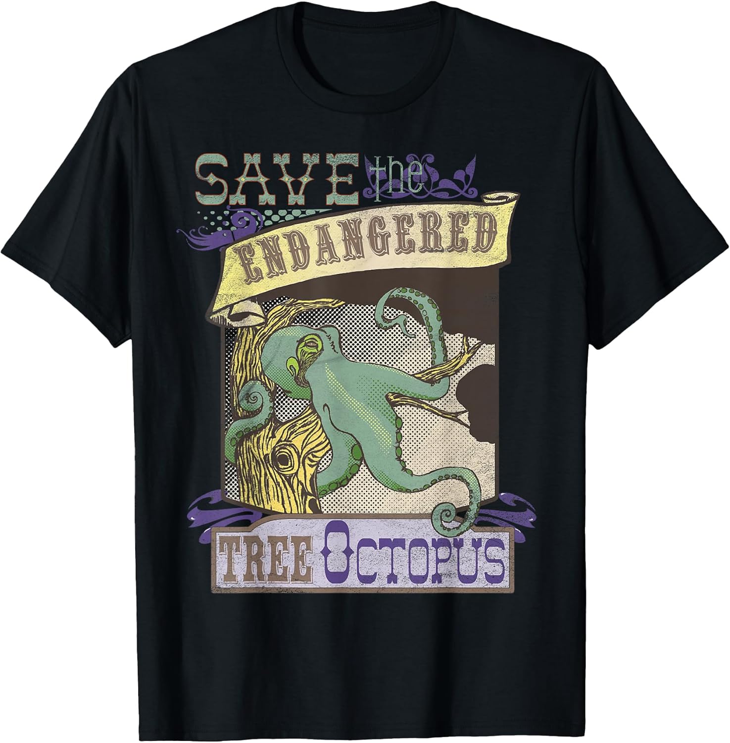 Octopus Ocean Tee Shirt Gift