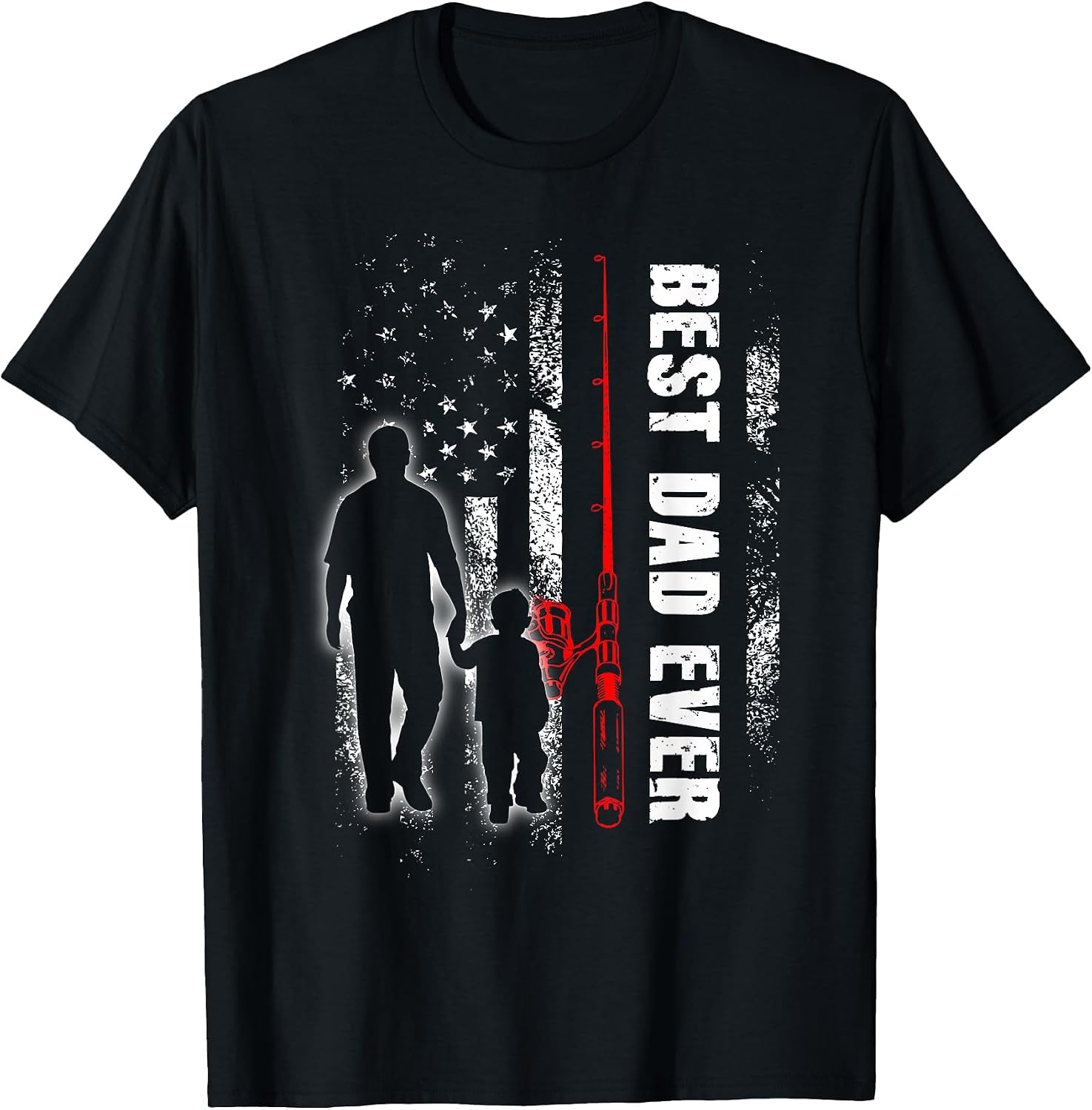 USA Flag Fishing T-shirt