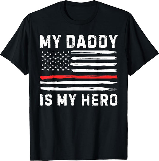 Proud Fathers Day Fireman Superhero Rescue Service