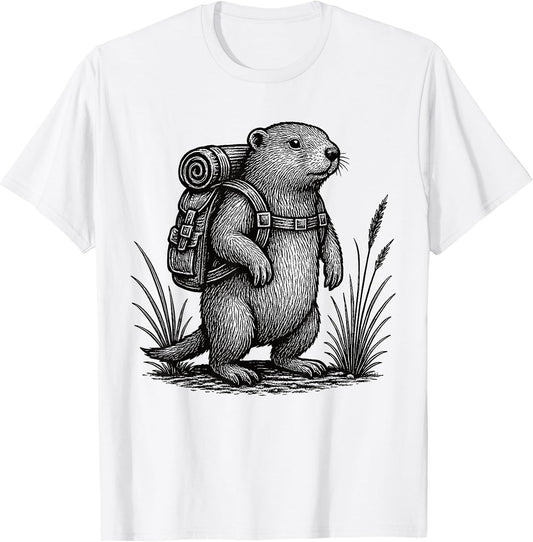Groundhog Hiker Trekking Hike Merch.