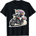 Cool Unicorn Riding Classic Motorcycle Merch