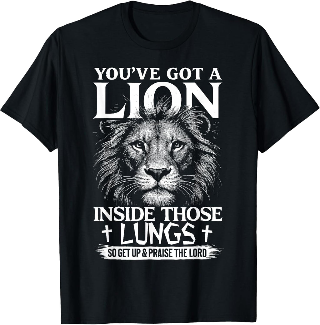 Lion in Lungs Christian Tee Gifts