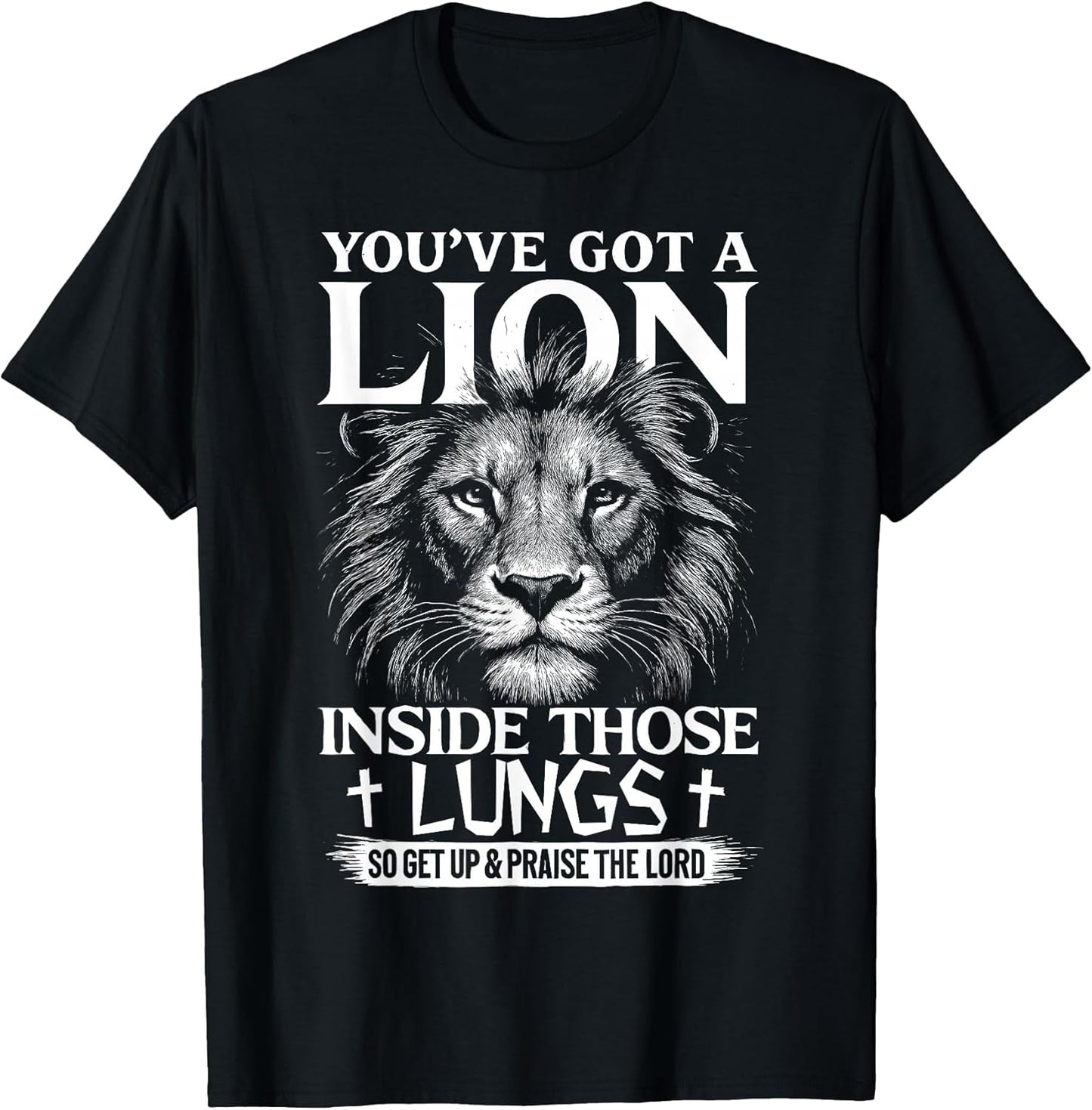 Lion in Lungs Christian Tee Gifts