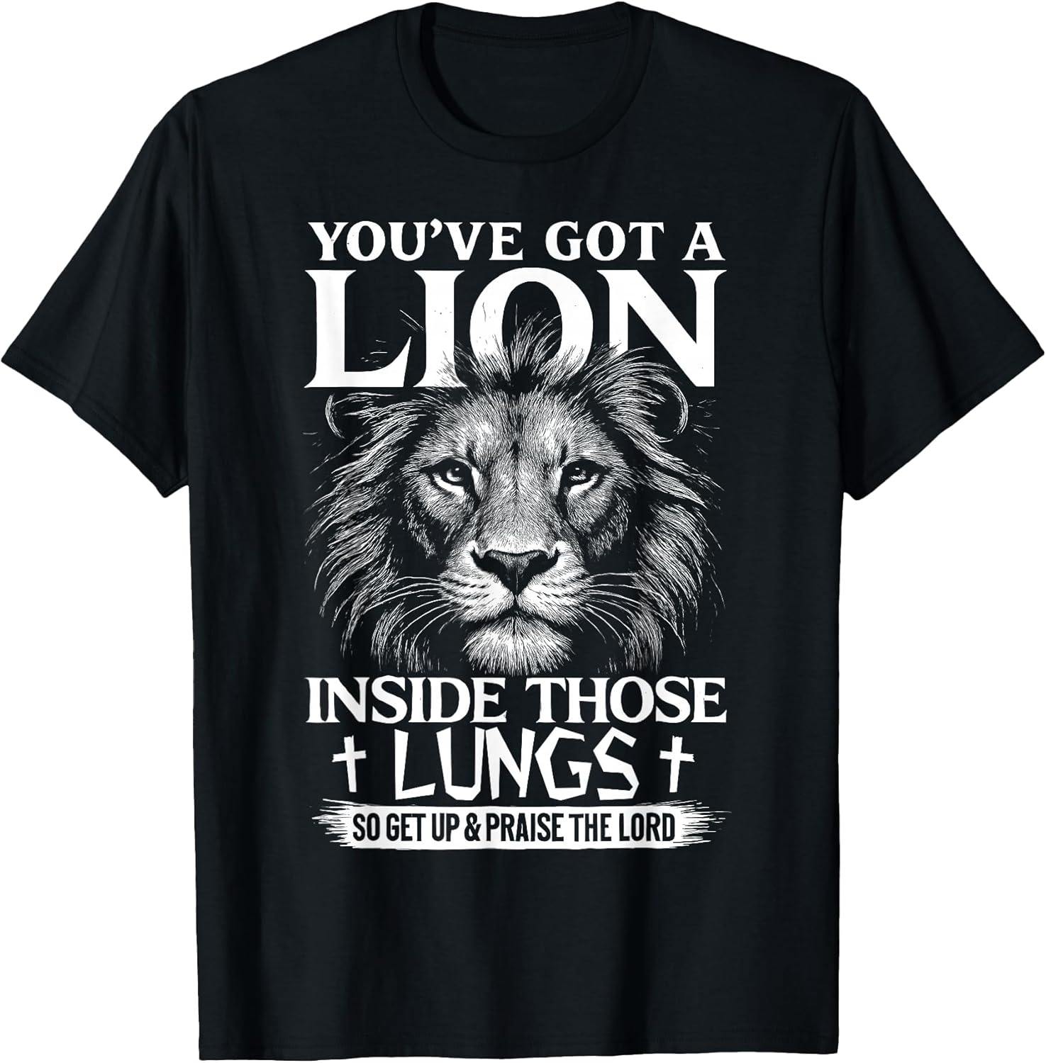 Lion in Lungs Christian Tee Gifts