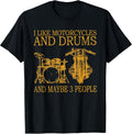I Like Motorcycles And Drums By Merch