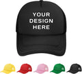 Custom Mesh Trucker Hat Baseball Cap Design Your Logo Text Photo Hats for Men Women Bulk Customized Gift