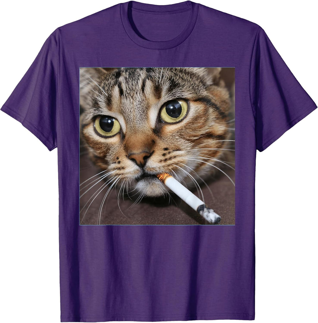 Smoking Cat Meme t -shir t