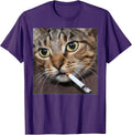 Smoking Cat Meme t -shir t