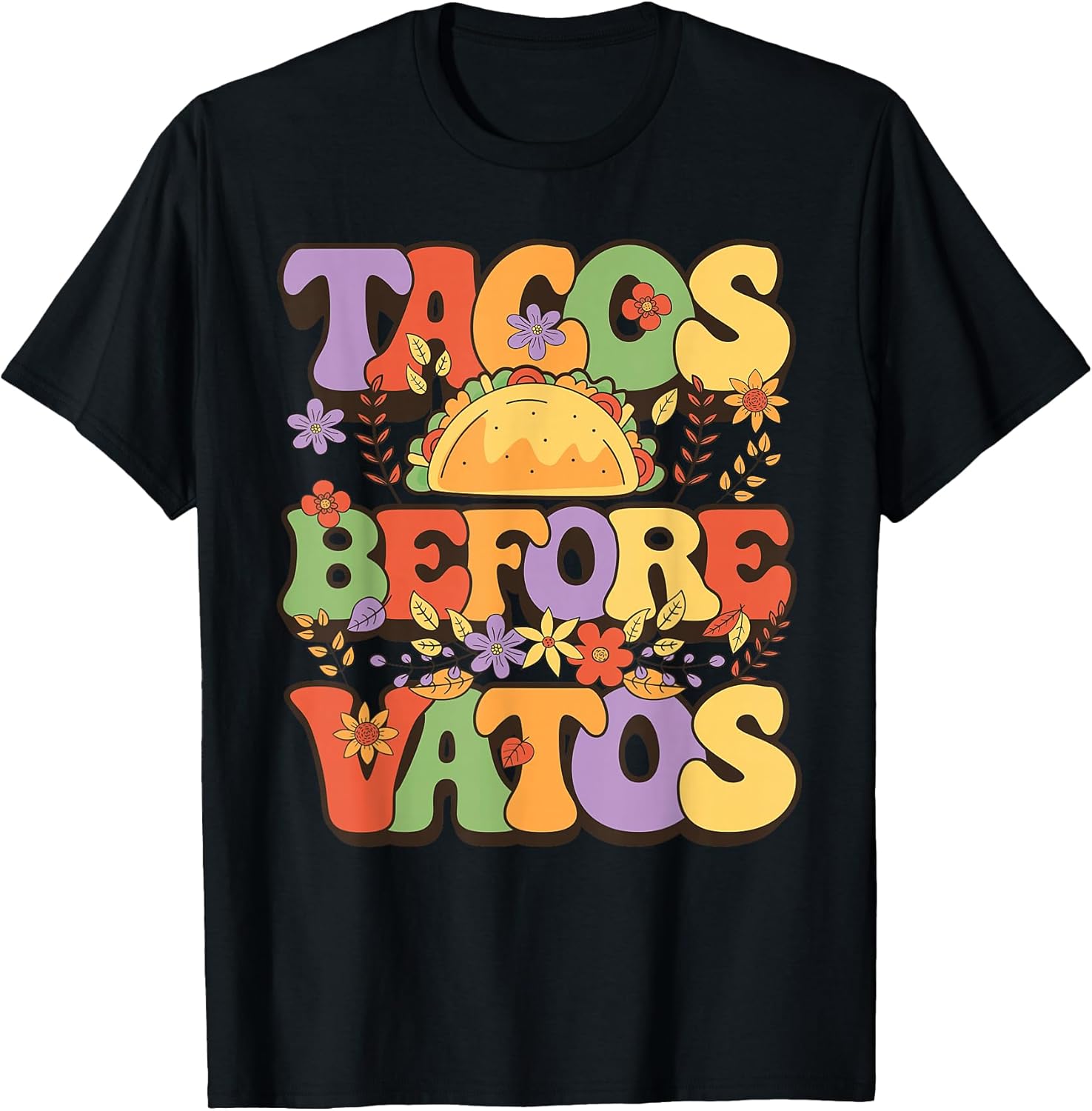 Cute Tacos Before Vatos Girls Tee