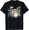 Abstract Art Drums Musician Music Band Throne Noose T-Shirt Small