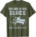 Blues Music Band Lover Vintage Guitar Teacher Funny Blues T-Shirt
