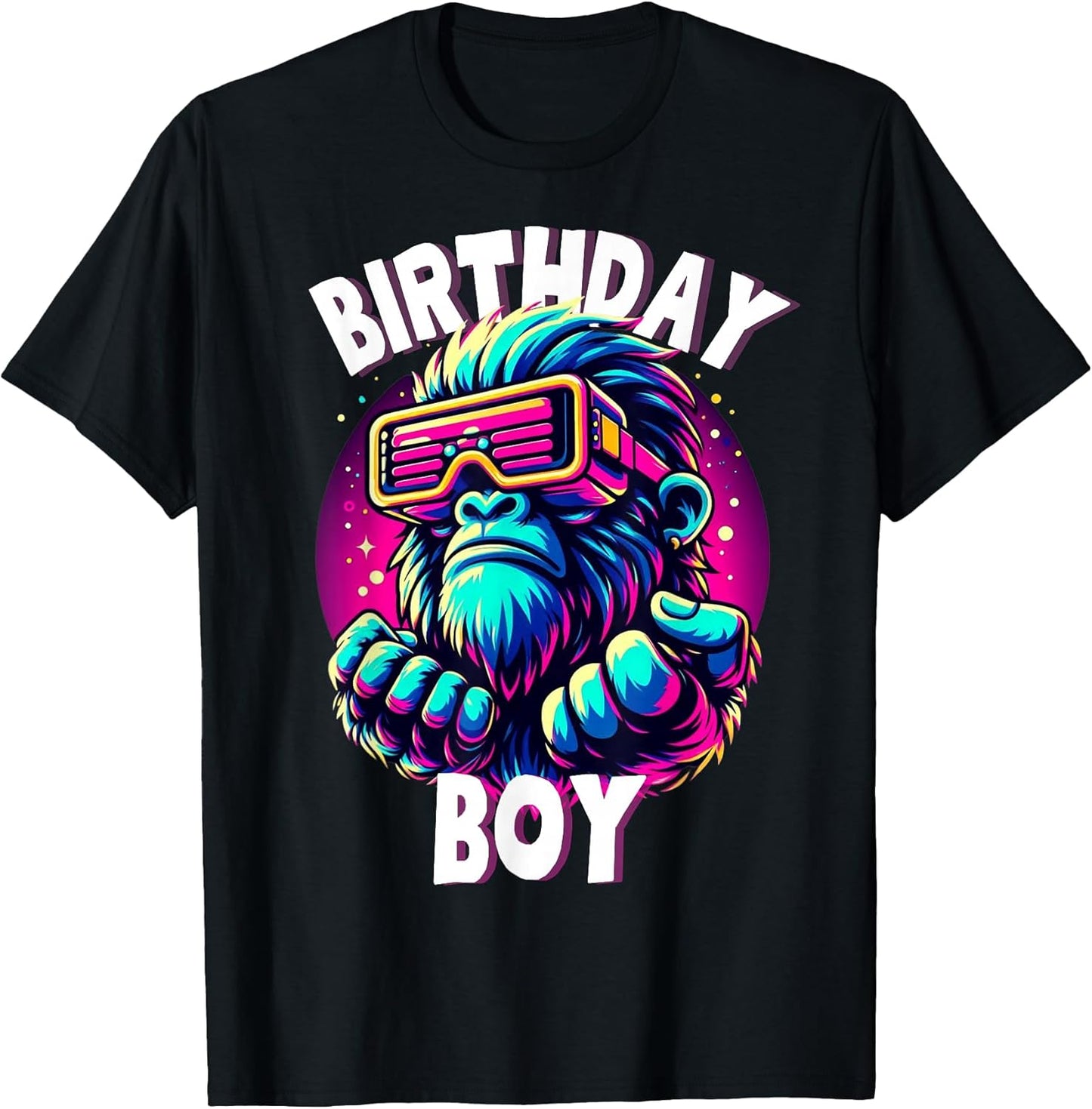 Funny Gorilla Birthday gifts Family Party Bday Tee